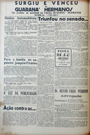 Página do jornal Unitário de março de 1941
