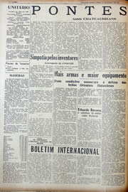 Página do jornal Unitário de março de 1941
