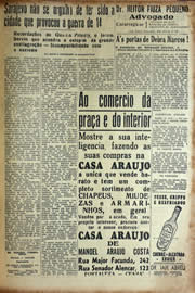 Página do jornal Unitário de março de 1941