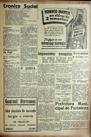 Página do jornal Unitário de março de 1941