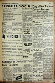 Página do jornal Unitário de março de 1941