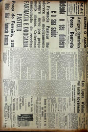 Página do jornal Unitário de março de 1941