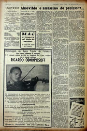 Página do jornal Unitário de abril de 1941
