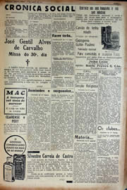 Página do jornal Unitário de abril de 1941