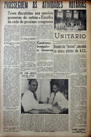 Página do jornal Unitário de abril de 1941