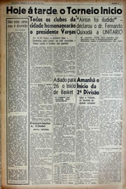 Página do jornal Unitário de abril de 1941
