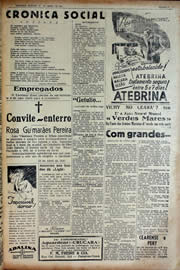Página do jornal Unitário de abril de 1941