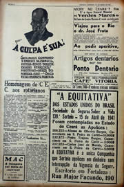 Página do jornal Unitário de abril de 1941