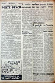 Página do jornal Unitário de abril de 1941