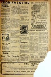 Página do jornal Unitário de maio de 1941