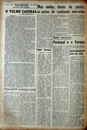 Página do jornal Unitário de maio de 1941