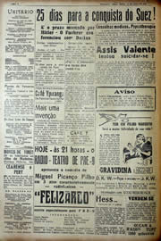 Página do jornal Unitário de maio de 1941