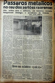 Página do jornal Unitário de maio de 1941