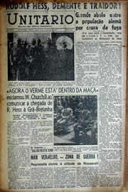 Página do jornal Unitário de maio de 1941