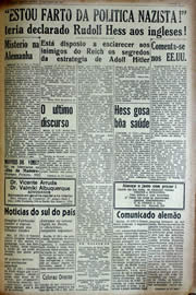 Página do jornal Unitário de maio de 1941