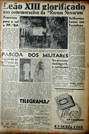 Página do jornal Unitário de maio de 1941