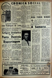 Página do jornal Unitário de maio de 1941