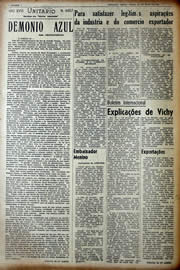 Página do jornal Unitário de maio de 1941