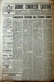 Página do jornal Unitário de maio de 1941