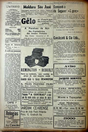Página do jornal Unitário de maio de 1941