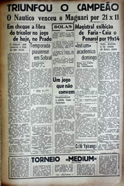Página do jornal Unitário de maio de 1941