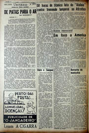 Página do jornal Unitário de maio de 1941
