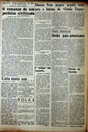 Página do jornal Unitário de junho de 1941