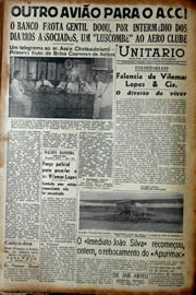 Página do jornal Unitário de junho de 1941