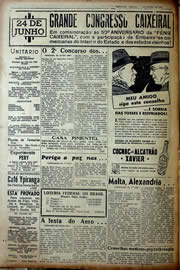Página do jornal Unitário de junho de 1941