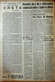 Página do jornal Unitário de junho de 1941