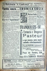 Página do jornal Unitário de junho de 1941