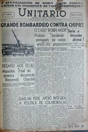 Página do jornal Unitário de junho de 1941