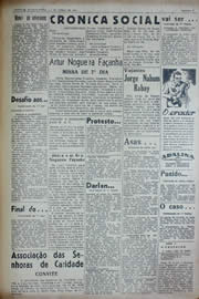Página do jornal Unitário de junho de 1941