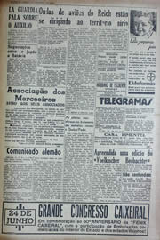 Página do jornal Unitário de junho de 1941
