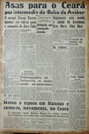 Página do jornal Unitário de junho de 1941