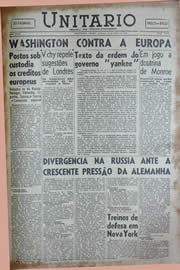 Página do jornal Unitário de junho de 1941