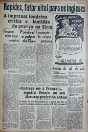Página do jornal Unitário de junho de 1941