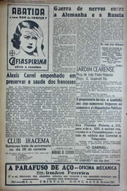 Página do jornal Unitário de junho de 1941