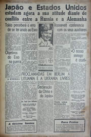 Página do jornal Unitário de junho de 1941