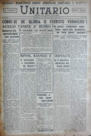 Página do jornal Unitário de junho de 1941