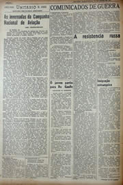 Página do jornal Unitário de junho de 1941