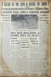 Página do jornal Unitário de junho de 1941
