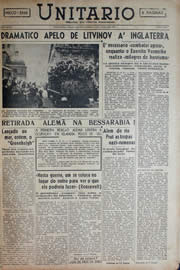 Página do jornal Unitário de julho de 1941