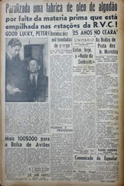 Página do jornal Unitário de julho de 1941