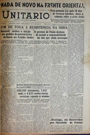 Página do jornal Unitário de julho de 1941