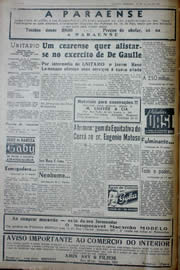 Página do jornal Unitário de julho de 1941