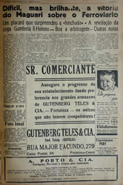 Página do jornal Unitário de julho de 1941