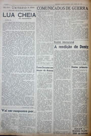 Página do jornal Unitário de julho de 1941