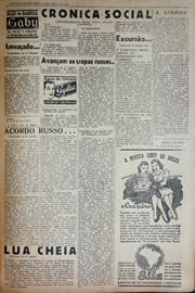 Página do jornal Unitário de julho de 1941