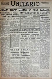 Página do jornal Unitário de julho de 1941